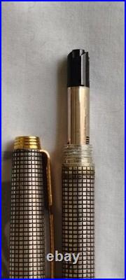 Parker 75 Sterling Silver Dish Top Ball Point Pen Made In France