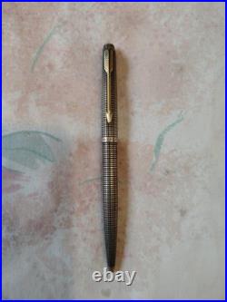 Parker 75 Sterling Silver Dish Top Ball Point Pen USA Made