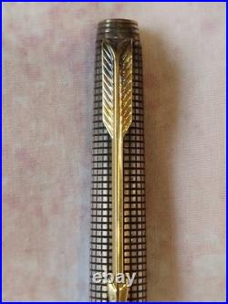 Parker 75 Sterling Silver Dish Top Ball Point Pen USA Made
