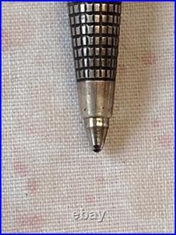 Parker 75 Sterling Silver Dish Top Ball Point Pen USA Made