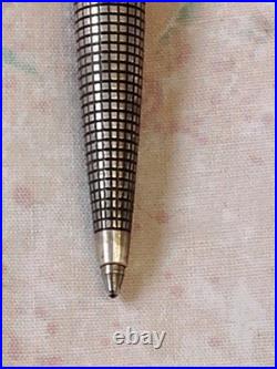 Parker 75 Sterling Silver Dish Top Ball Point Pen USA Made