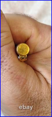 Parker 75 Sterling Silver Flat Top Fountain pen 14k Broad Gold Nib Made In USA