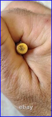 Parker 75 Sterling Silver Flat Top Fountain pen 14k Broad Gold Nib Made In USA