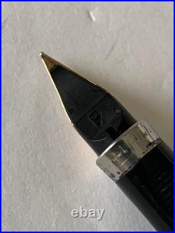 Parker 75 Sterling Silver Fountain Pen 14K F Fine Nib Vintage France
