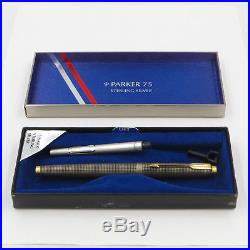 Parker 75 Sterling Silver Fountain Pen 14K Tip with Original Box
