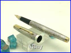 Parker 75 Sterling Silver Fountain Pen 14k Broad Professionally Restored