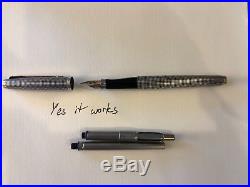 Parker 75 Sterling Silver Fountain Pen, Ballpoint, and Pencil Set