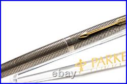 Parker 75 Sterling Silver Fountain Pen With 14k Fine Nib USA Made