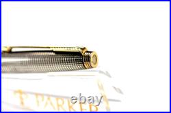 Parker 75 Sterling Silver Fountain Pen With 14k Fine Nib USA Made