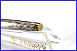 Parker 75 Sterling Silver Fountain Pen With 14k Fine Nib USA Made