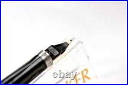 Parker 75 Sterling Silver Fountain Pen With 14k Fine Nib USA Made