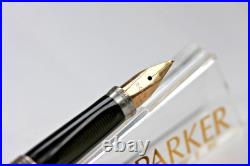 Parker 75 Sterling Silver Fountain Pen With 14k Fine Nib USA Made