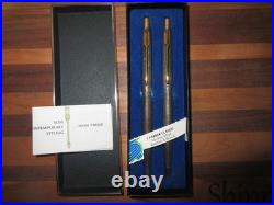 Parker 75 Sterling Silver Pen And Mechanical Pencil In Original Box Both Work