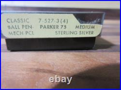 Parker 75 Sterling Silver Pen And Mechanical Pencil In Original Box Both Work