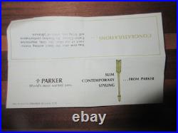 Parker 75 Sterling Silver Pen And Mechanical Pencil In Original Box Both Work