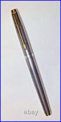 Parker 75 Sterling Silver Rollerball And Ball Pen Excellent Condition