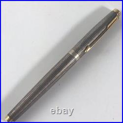 Parker 75 Sterling Silver fountain pen, Extra Fine 14k Gold Nib -USA made Used