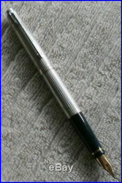 Parker 75 TIFFANY AMBASSADOR Sterling Silver Fountain Pen 18K M Nib