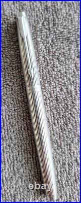 Parker 75 TIFFANY USA Ambassador Sterling Silver Fountain Pen 14K F Nib EXC