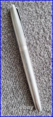 Parker 75 TIFFANY USA Ambassador Sterling Silver Fountain Pen 14K F Nib EXC