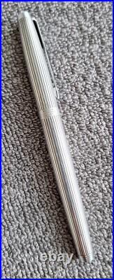 Parker 75 TIFFANY USA Ambassador Sterling Silver Fountain Pen 14K F Nib EXC