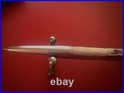 Parker 75 Vintage Ballpoint Pen 70 Francia 925 Sterling Silver Godron