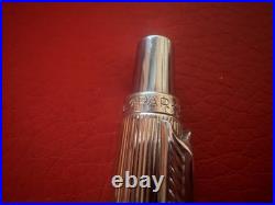 Parker 75 Vintage Ballpoint Pen 70 Francia 925 Sterling Silver Godron