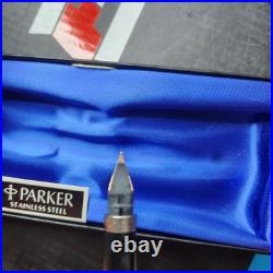 Parker 75 sterling silver fountain pen 14k With Box Vtg Extra Ink