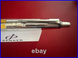 Parker 925 Sterling Silver Premier Anniversary Ballpoint Pen Gold Tone RARE Box