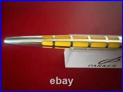 Parker 925 Sterling Silver Premier Anniversary Ballpoint Pen Gold Tone RARE Box