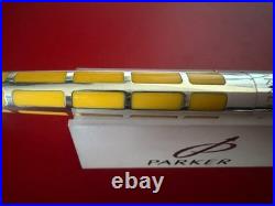 Parker 925 Sterling Silver Premier Anniversary Ballpoint Pen Gold Tone RARE Box