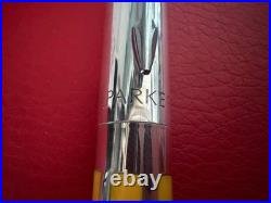 Parker 925 Sterling Silver Premier Anniversary Ballpoint Pen Gold Tone RARE Box