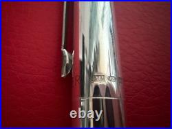 Parker 925 Sterling Silver Premier Anniversary Ballpoint Pen Gold Tone RARE Box