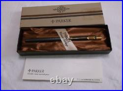 Parker Classic Sterling Silver Ballpoint Pen & Gold Trim / New In Box / USA