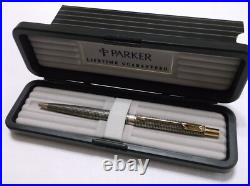 Parker Classic Sterling Silver Ballpoint Pen & Gold Trim / New In Box / USA Parker Classic Sterling Silver Ballpoint Pen & Gold Trim / New In Box / USA
