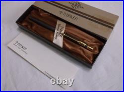 Parker Classic Sterling Silver Ballpoint Pen & Gold Trim / New In Box / USA