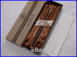 Parker Classic Sterling Silver Ballpoint Pen & Gold Trim / New In Box / USA