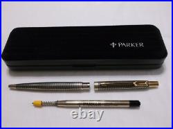 Parker Classic Sterling Silver Ballpoint Pen & Gold Trim / New In Box / USA