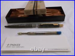 Parker Classic Sterling Silver Ballpoint Pen & Gold Trim / New In Box / USA