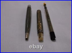 Parker Classic Sterling Silver Ballpoint Pen & Gold Trim / New In Box / USA