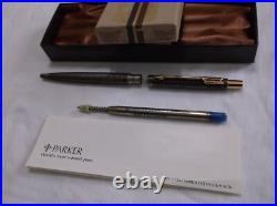 Parker Classic Sterling Silver Ballpoint Pen & Gold Trim / New In Box / USA