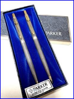 Parker Classic Sterling Silver Ballpoint+Pencil Set