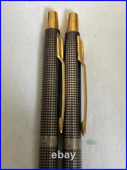 Parker Classic Sterling Silver Ballpoint+Pencil Set