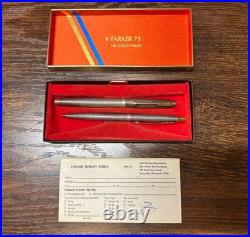 Parker Classic Sterling Silver Ballpoint+Pencil Set Of 2 NO. 176