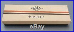 Parker Classic Sterling Silver Cisele Ballpoint Pen Black Refill Case Mint New