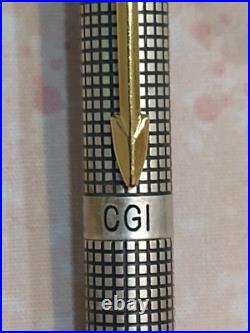 Parker Classic Sterling Silver Dish Top Ball Point Pen & 0.5MM Pencil USA Made