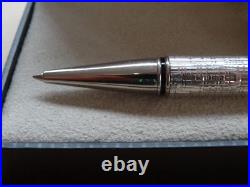 Parker Duofold Ballpoint Pen Esparto Sterling Silver New In Box