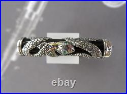 Parker Duofold Fountain Pen Limited Edition Sterling Silver Snake Pen New In Box