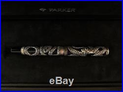 Parker Duofold Limited Edition Sterling Silver Snake Fountain Pen