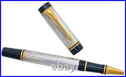 Parker Duofold Rollerball Pen Sterling Silver New In Original Box 91422